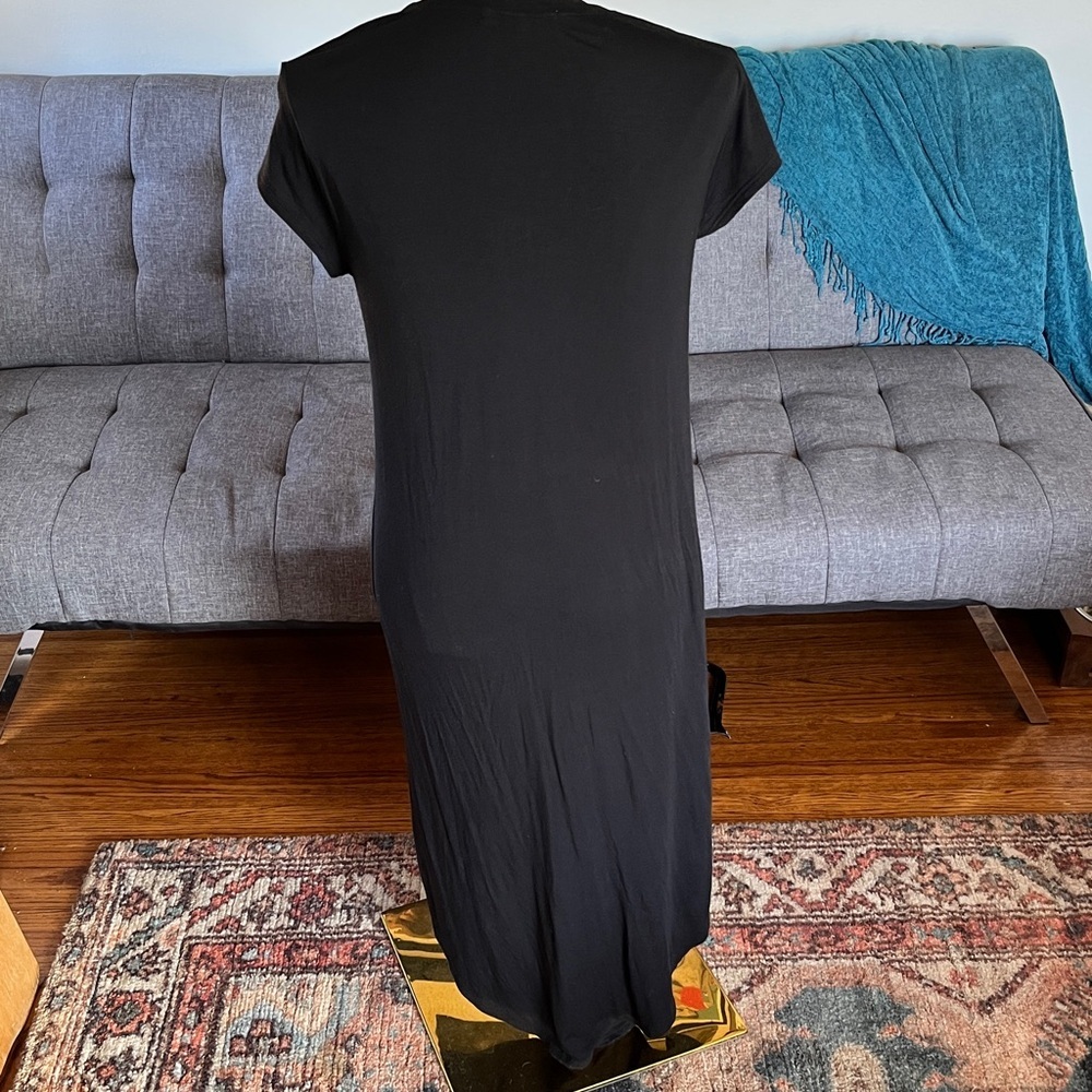 Joah Brown Classic Black Tee shirt dress.  Size S/M - Picture 2 of 4